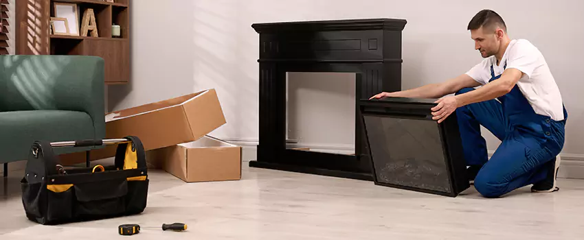 Old Rusted Metal Fireplace Repair And Replacement in Logan, UT